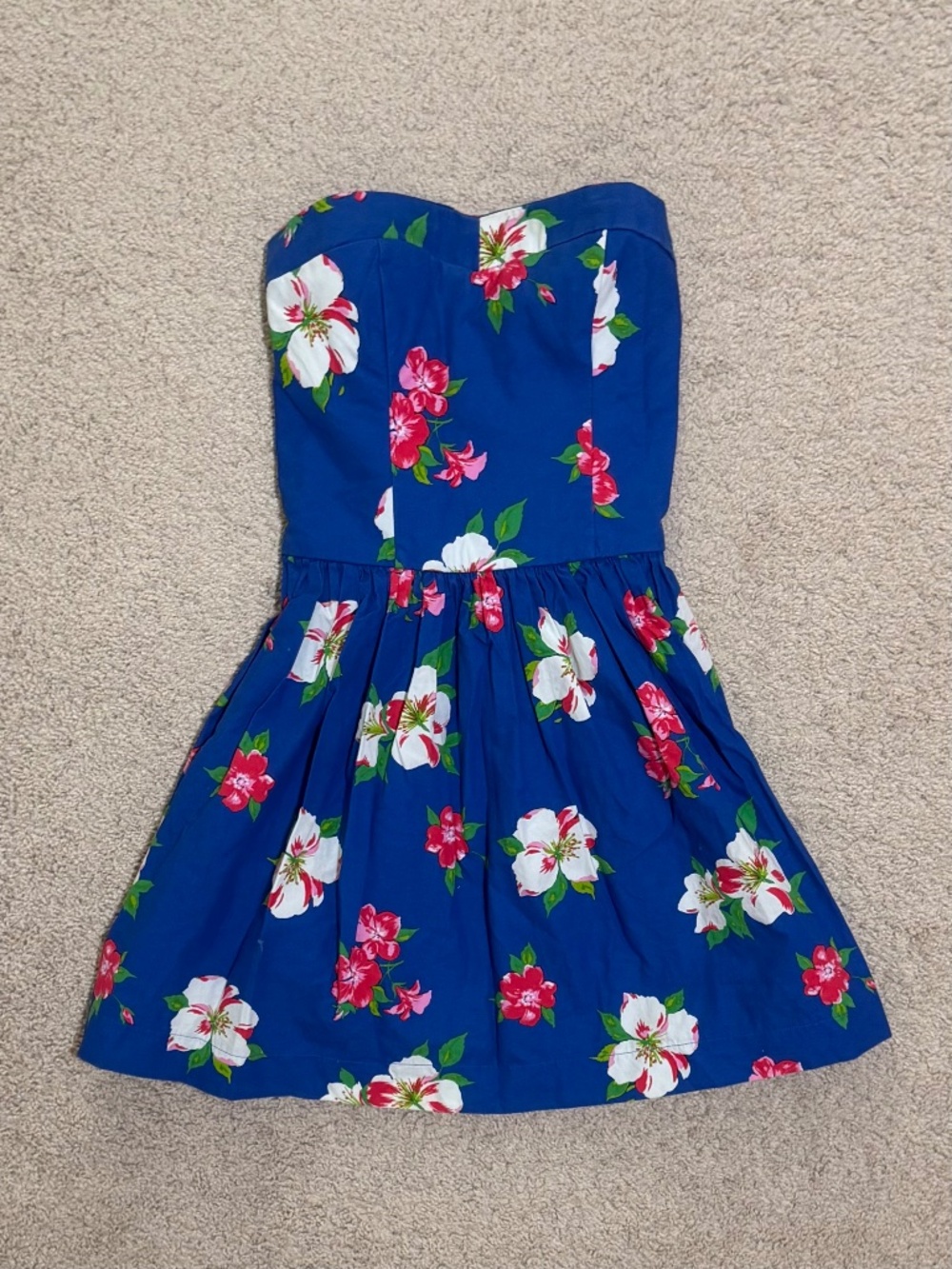 Floral Blue Hollister Dress